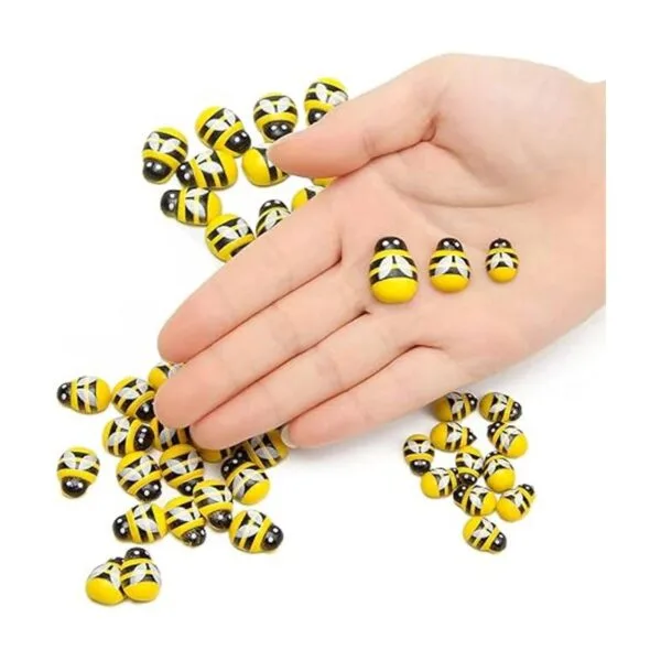 150 pegatinas de madera pequeñas abejas adornos_7