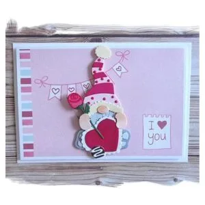 Troqueles de metal con gnomo de corazón diseño de corazón_4