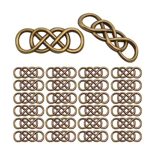 Hmjpng 50 dijes de aleación con símbolo de infinito doble_1