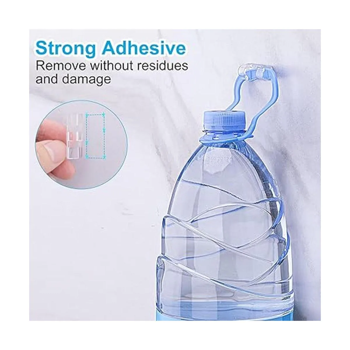 TidyHelper Clips de cable autoadhesivos negros 40_3