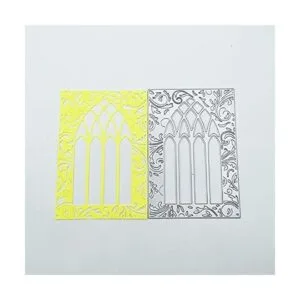 Marco de ventana de puerta de metal troqueles de corte de_3