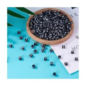 FASHEWELRY 500 cuentas de letras acrílicas de 0.197 x_6