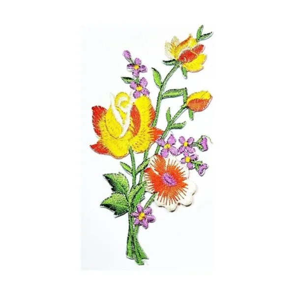 HHO hermosa flor amarilla parche mezcla de flores_2