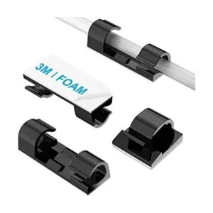 TidyHelper Clips de cable autoadhesivos negros 40_1