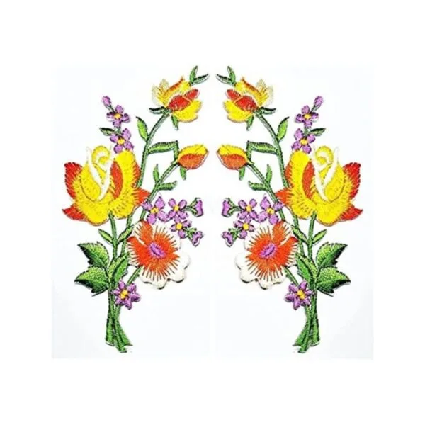 HHO hermosa flor amarilla parche mezcla de flores_1