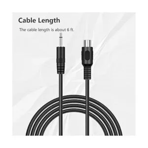 Bolvek Adaptador de enchufe macho TS mono macho de 4.9 ft_4