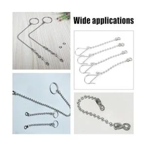 NBEADS 70 conectores de cadena de bola 0.094 in0.118_6