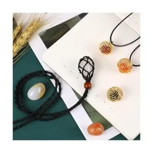 2 cuerdas de collar de cristal soporte de piedra vacía_5