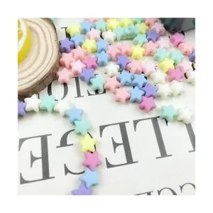 Mulutoo Juego de 250 cuentas acrílicas de color caramelo_5