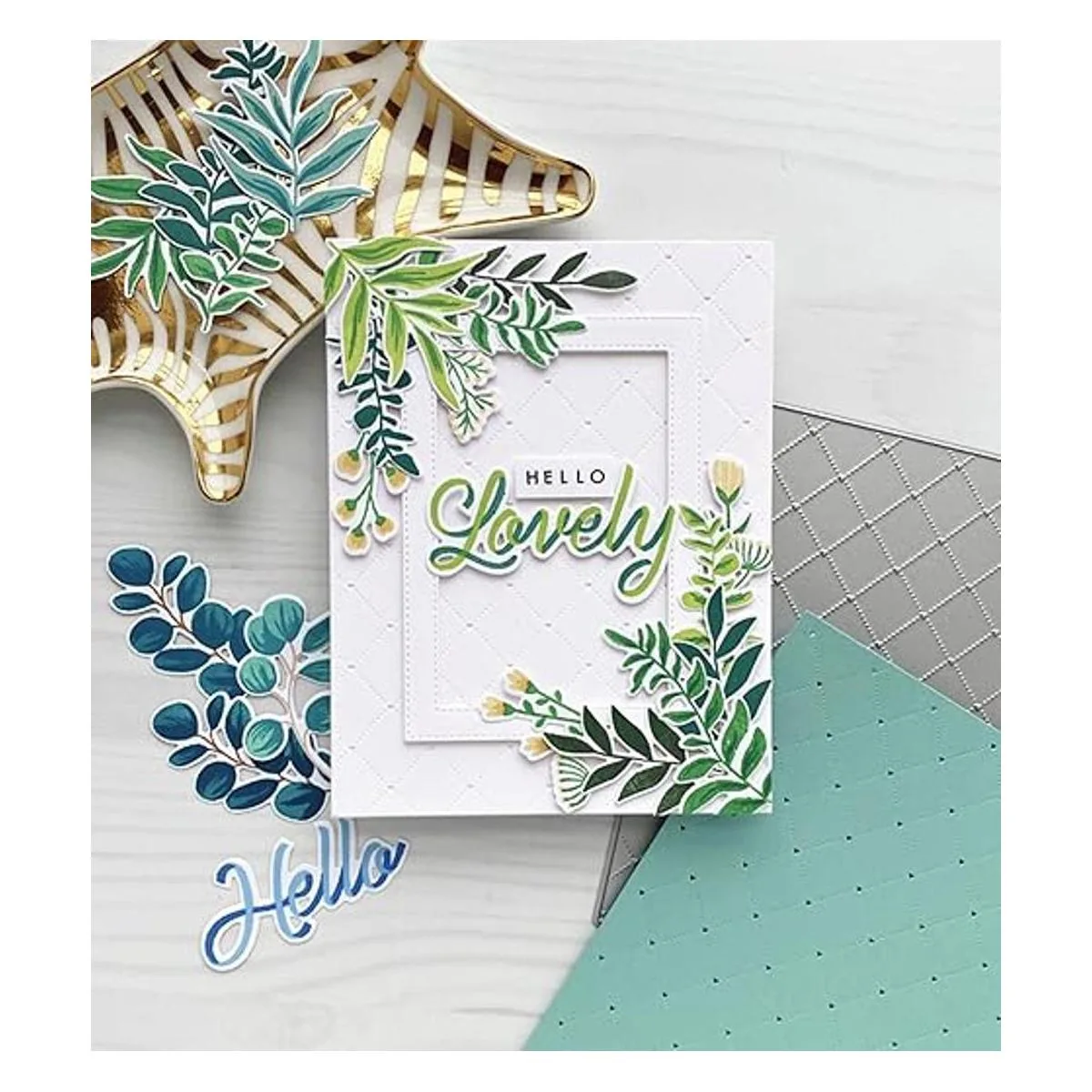 hinana Troqueles rectangulares de metal con agujero de_6