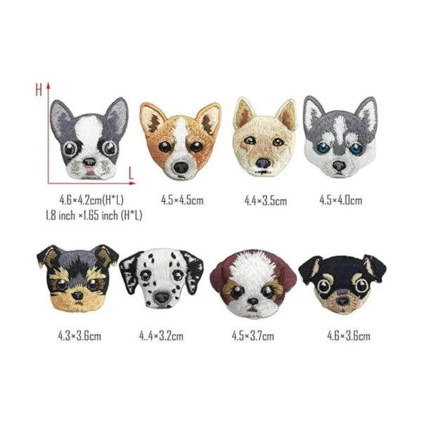 Woohome 14 parches para planchar para perros para coser_3