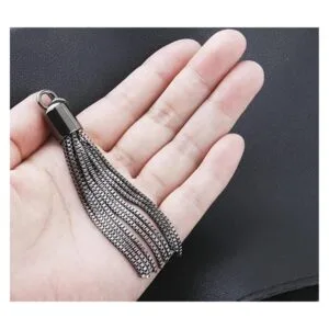 MAHAVIMOKSA Borlas largas de metal con borlas de cadena_4