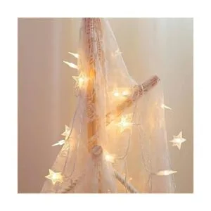 CESOF Guirnalda de luces de estrella 20 pies 40 luces_5