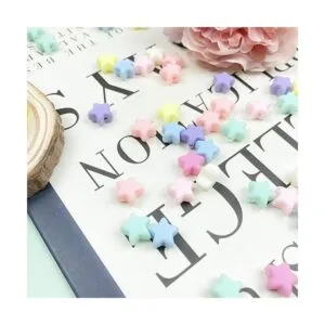 Mulutoo Juego de 250 cuentas acrílicas de color caramelo_7