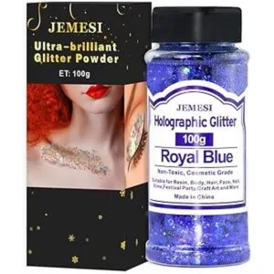 Brillo holográfico grueso 3.53 oz color azul real_6