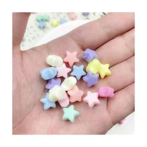 Mulutoo Juego de 250 cuentas acrílicas de color caramelo_3