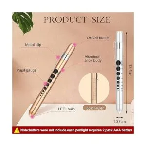 3 luces de bolígrafo para enfermeras luz LED con calibre_2