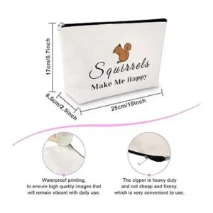 Regalo de ardilla para mujer bolsa de maquillaje para_2