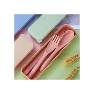 Juego de utensilios de viaje con estuche 4 juegos de_6
