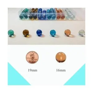 UNCOJOY 72 canicas para niños 6 colores de mármol_2