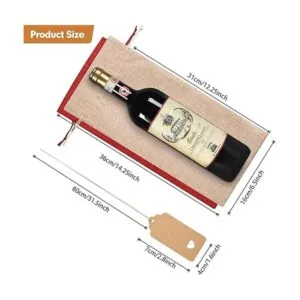 Homum 12 bolsas de vino de arpillera de primera calidad y_2