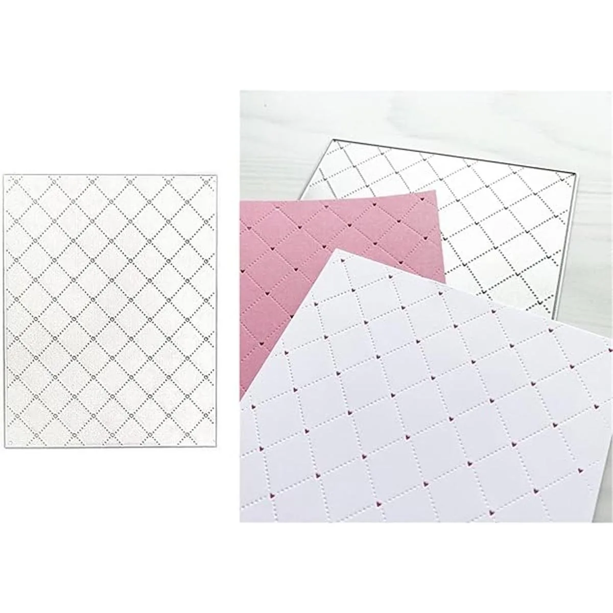 hinana Troqueles rectangulares de metal con agujero de_1