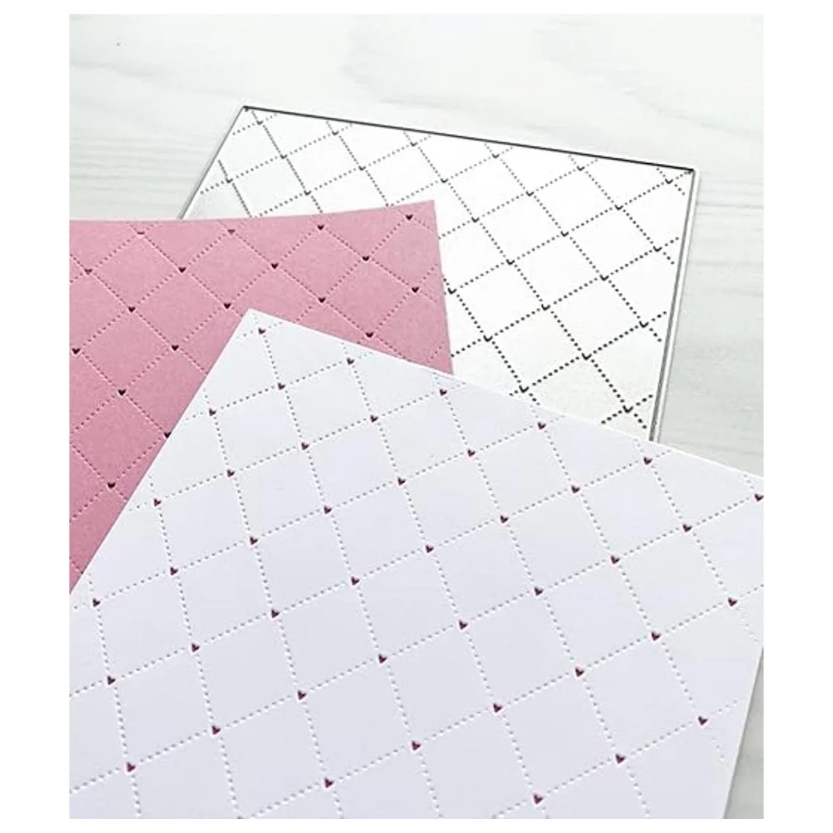 hinana Troqueles rectangulares de metal con agujero de_5