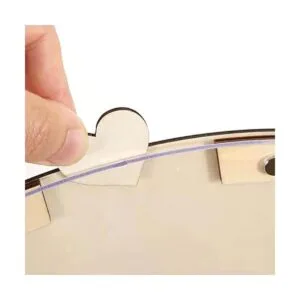 100 piezas de mini mesa de madera rústica con corazón de_7