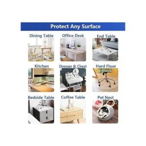 Protector de plástico de PVC transparente para escritorio_6