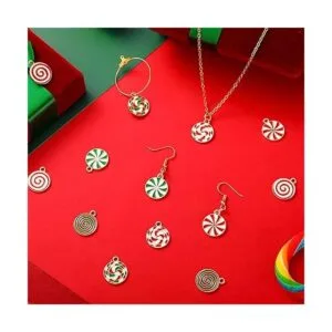 60 piezas de dije de bastón de caramelo para hacer joyas_7