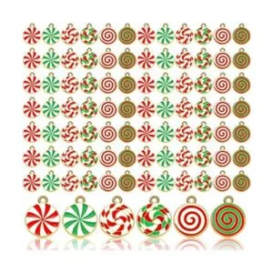 60 piezas de dije de bastón de caramelo para hacer joyas_1
