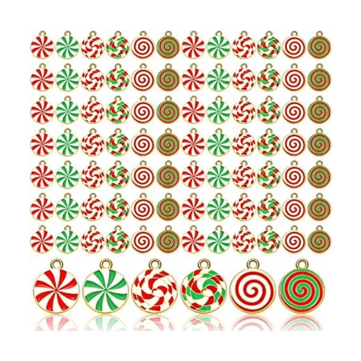 60 piezas de dije de bastón de caramelo para hacer joyas_1