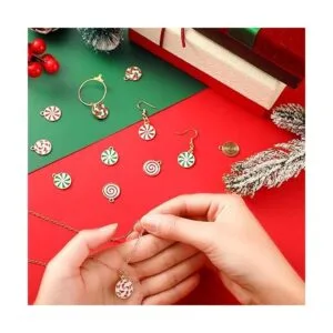 60 piezas de dije de bastón de caramelo para hacer joyas_6