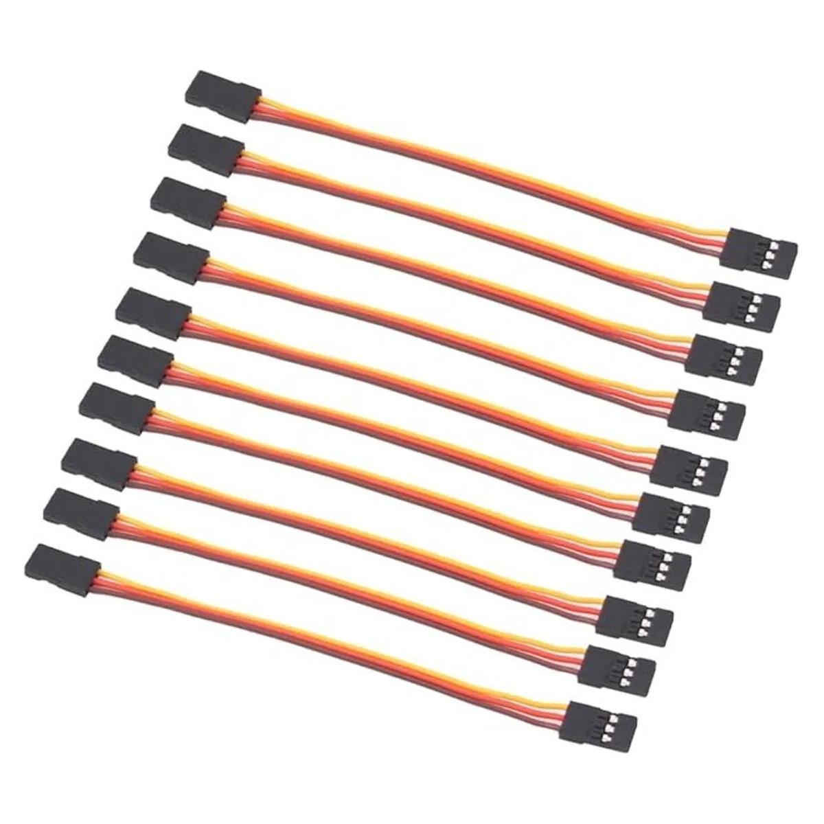 OliRC 10 piezas macho a macho 3.9 in Servo extensión cable_1