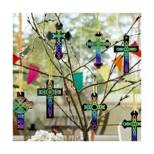 Adornos de cruz para rascar kit de manualidades de color_5