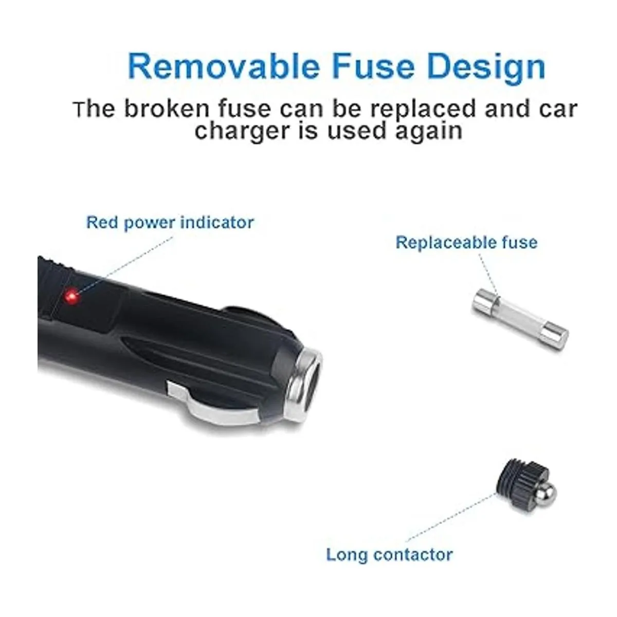 TLJIYPU Cargador de coche universal de 12 V y 2 A_4