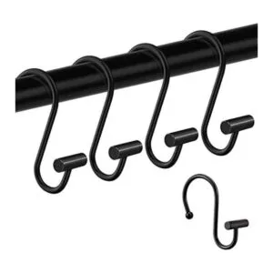 Gracelife Ganchos para cortina de ducha juego de 12_1
