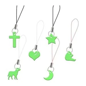 GLOX Abalorio para teléfono móvil que brilla en la_1