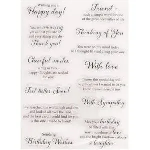 Linda Craft 1 pieza Wishing You a Happy Day Friend_5