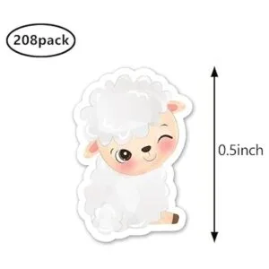 Lindo oveja diseño de cordero 0.5 pulgadas álbum de_2