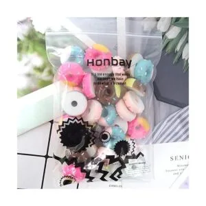 Honbay 30 abalorios de resina con parte trasera plana_7