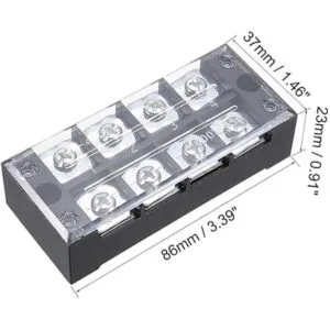 Uxcell TB4504L Tira de terminales de bloqueo 4_3