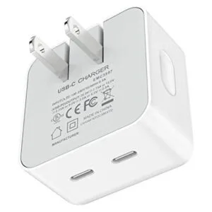 VHBW Cargador de pared doble USB C para iPhone 14 PD 3.0_1
