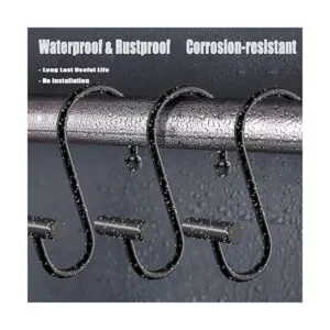 Gracelife Ganchos para cortina de ducha juego de 12_3