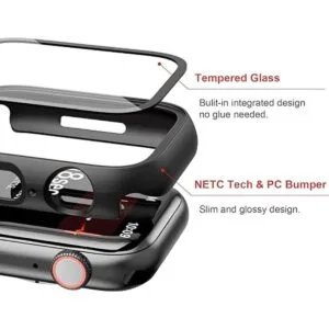 JZK Paquete de 2 fundas con protector de pantalla de_4