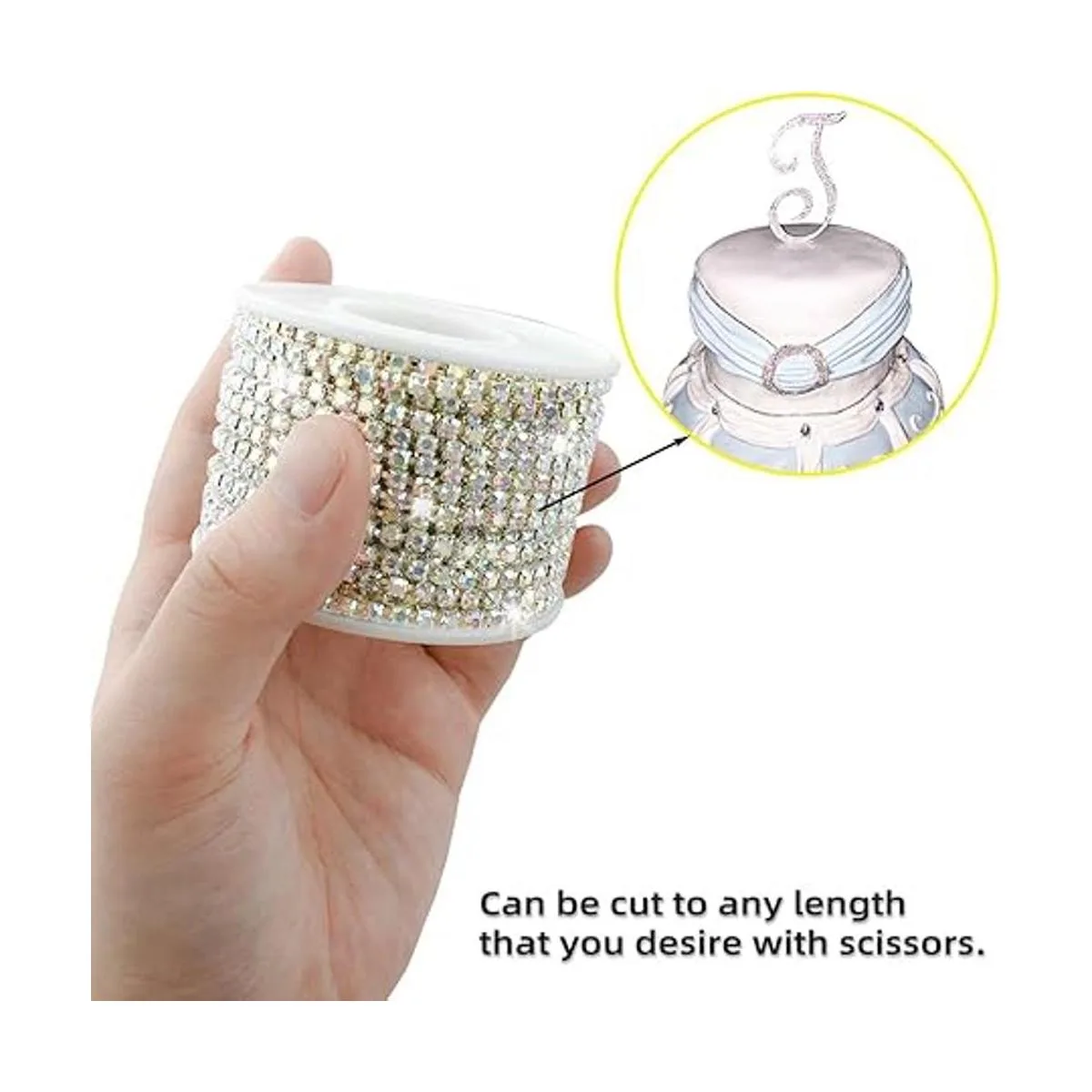 1 rollo de 10 yardas de 0.118 in de cristal con cierre de_5