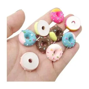 Honbay 30 abalorios de resina con parte trasera plana_3