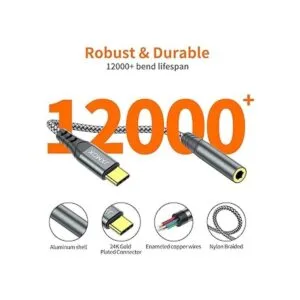 Adaptador USB tipo C a conector de auriculares hembra de_4