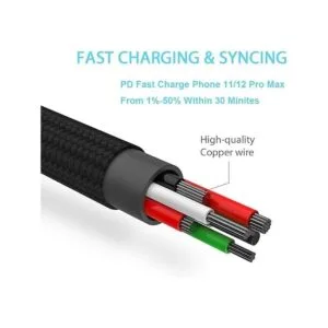 RoFI USBC a Phone 11 Cable de carga compatible con_3
