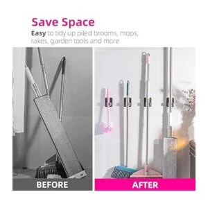 DOMAXCAI Juego de 4 soportes de pared para escobas_5
